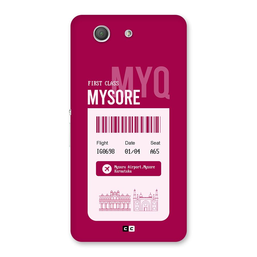 Mysore Boarding Pass Back Case for Xperia Z3 Compact