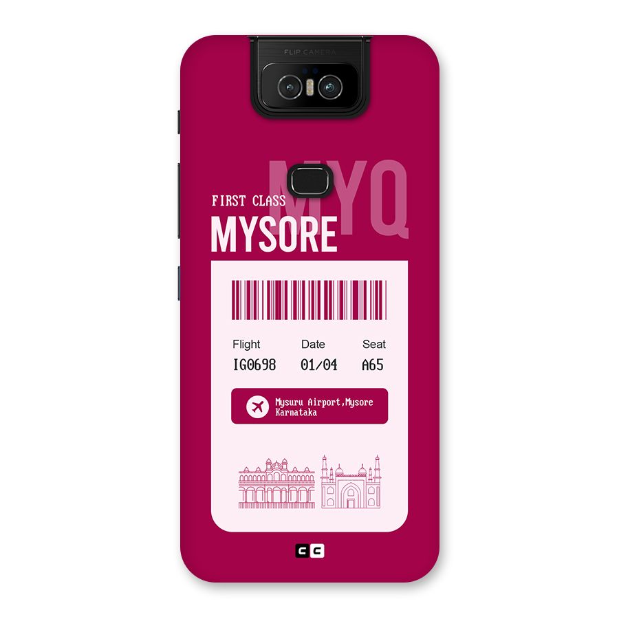 Mysore Boarding Pass Back Case for Zenfone 6z