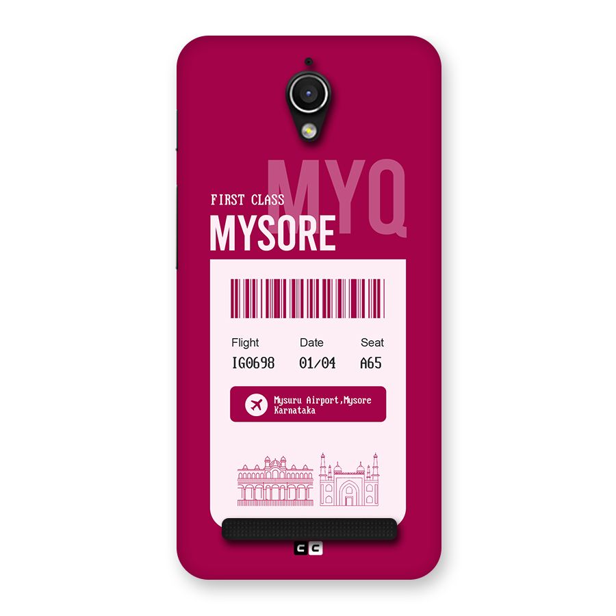 Mysore Boarding Pass Back Case for Zenfone Go