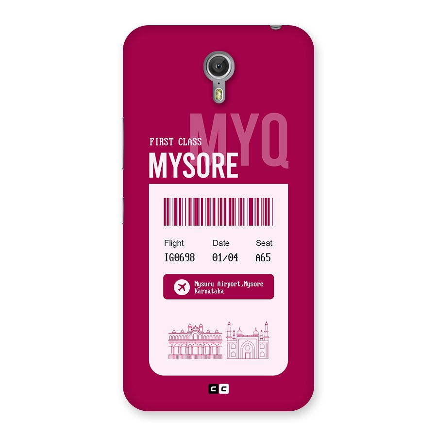 Mysore Boarding Pass Back Case for Zuk Z1