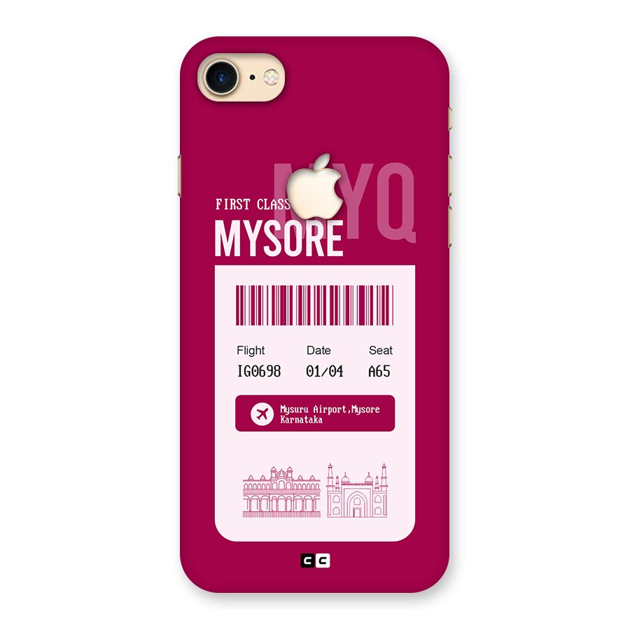 Mysore Boarding Pass Back Case for iPhone 7 Apple Cut
