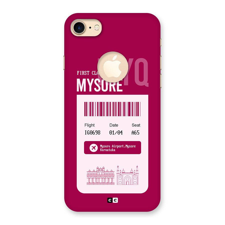 Mysore Boarding Pass Back Case for iPhone 7 Logo Cut