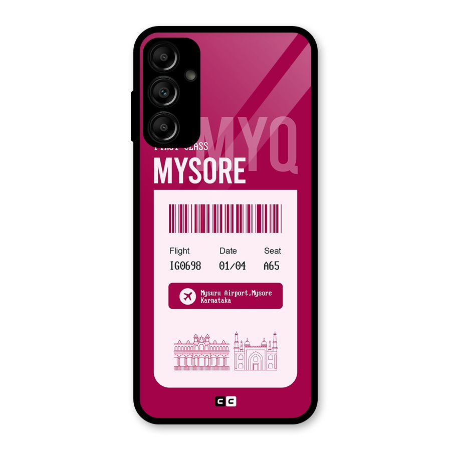 Mysore Boarding Pass Glass Back Case for Galaxy A14 5G