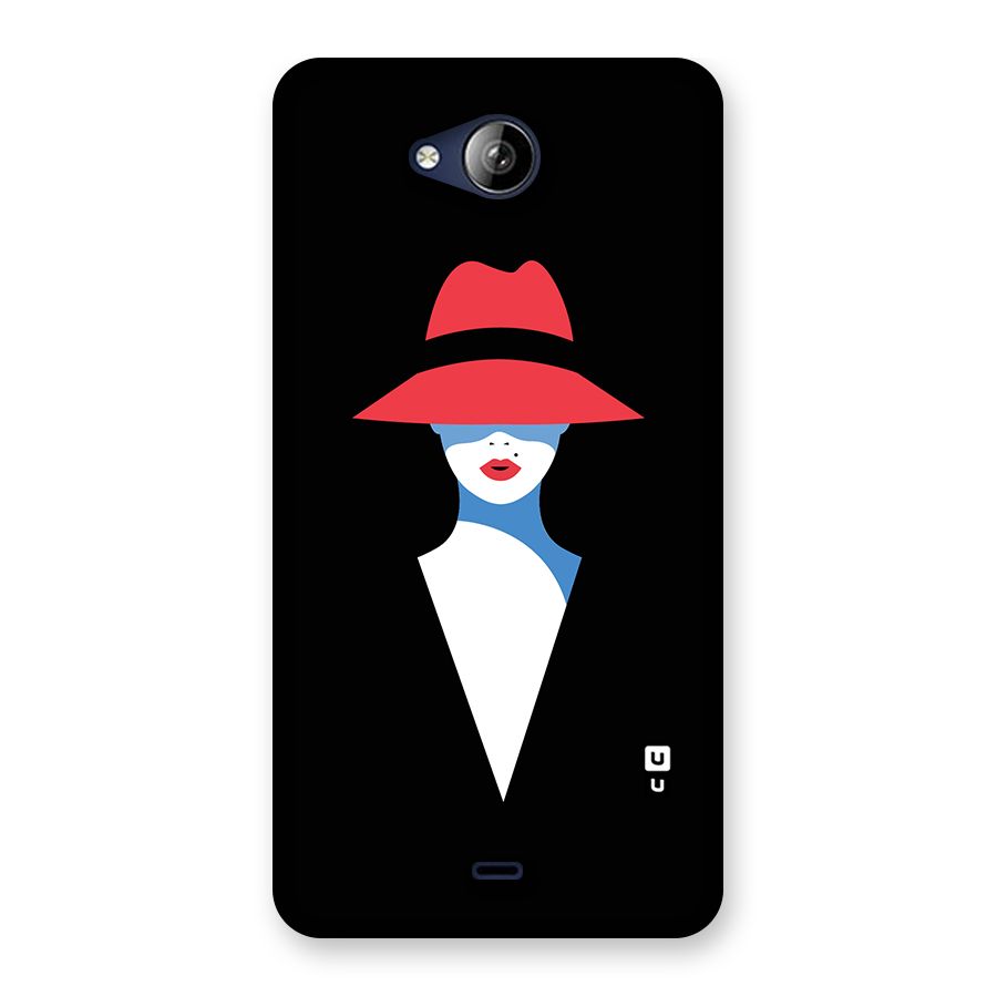 Mysterious Woman Illustration Back Case for Canvas Play Q355