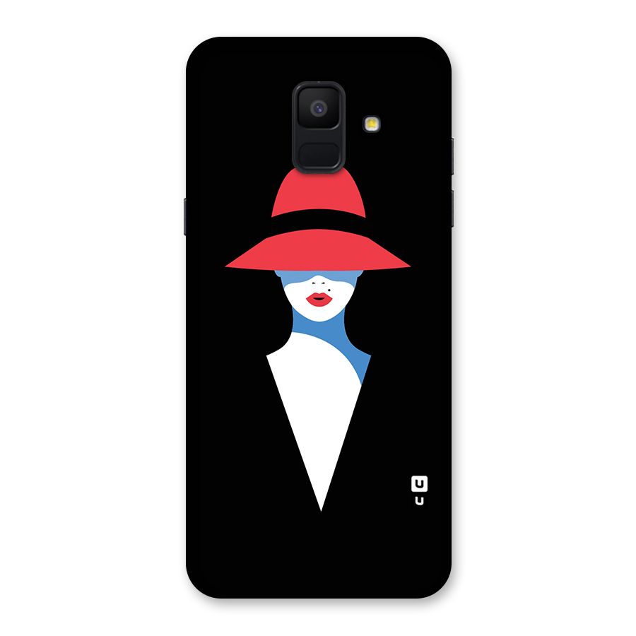 Mysterious Woman Illustration Back Case for Galaxy A6 (2018)