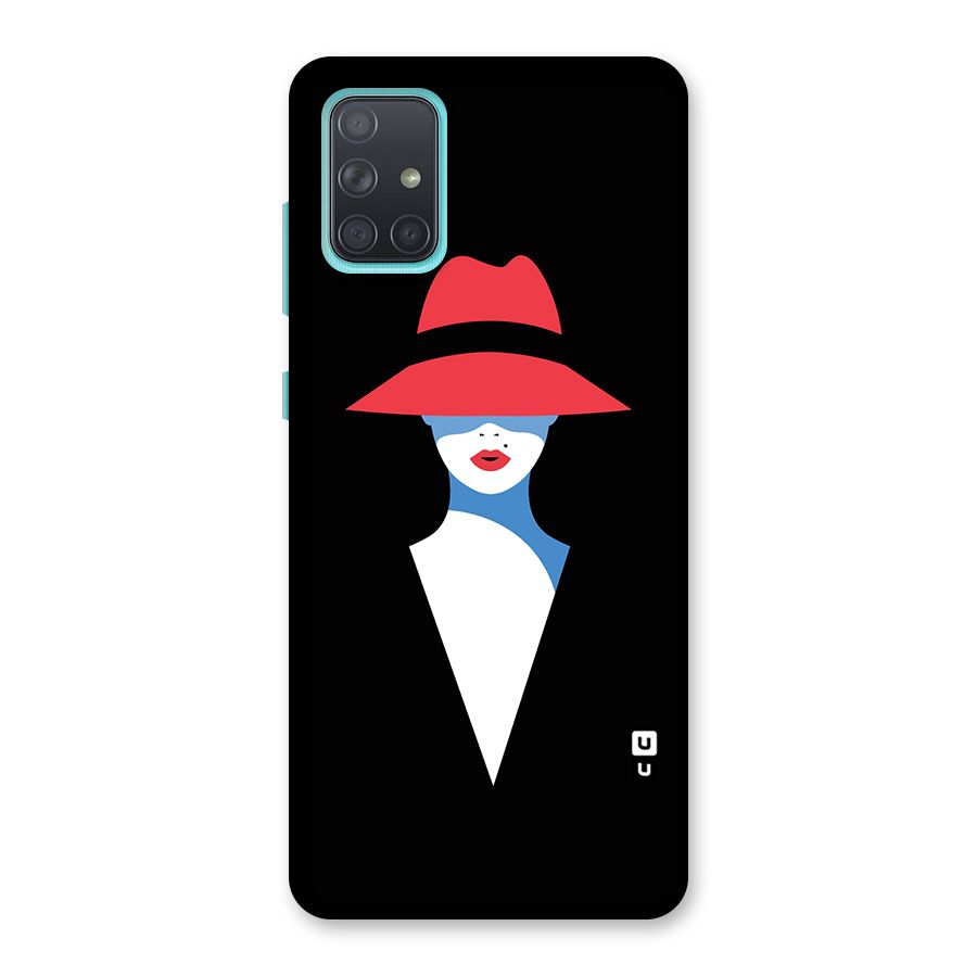 Mysterious Woman Illustration Back Case for Galaxy A71