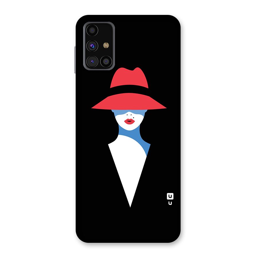 Mysterious Woman Illustration Back Case for Galaxy M31s