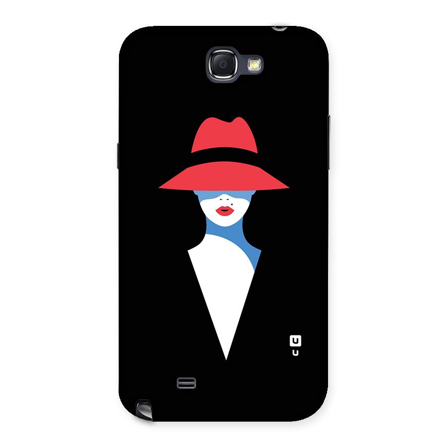 Mysterious Woman Illustration Back Case for Galaxy Note 2
