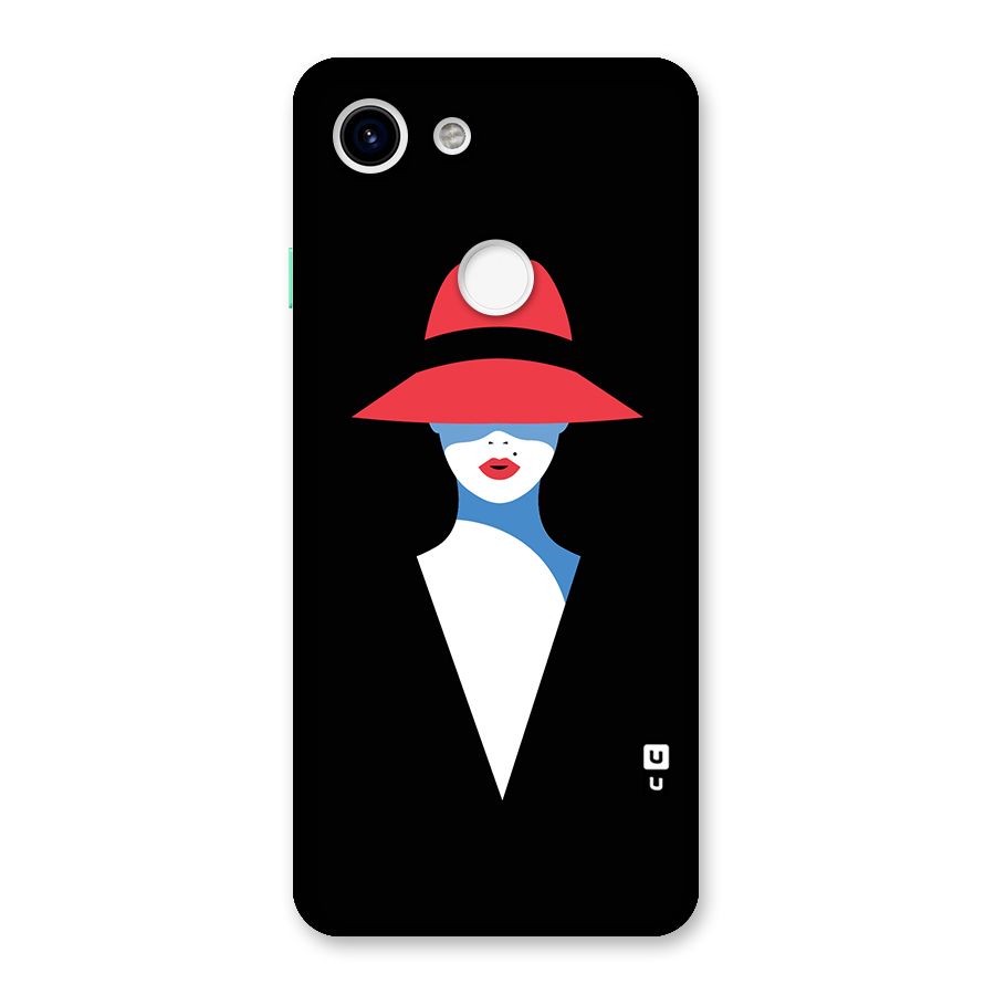 Mysterious Woman Illustration Back Case for Google Pixel 3