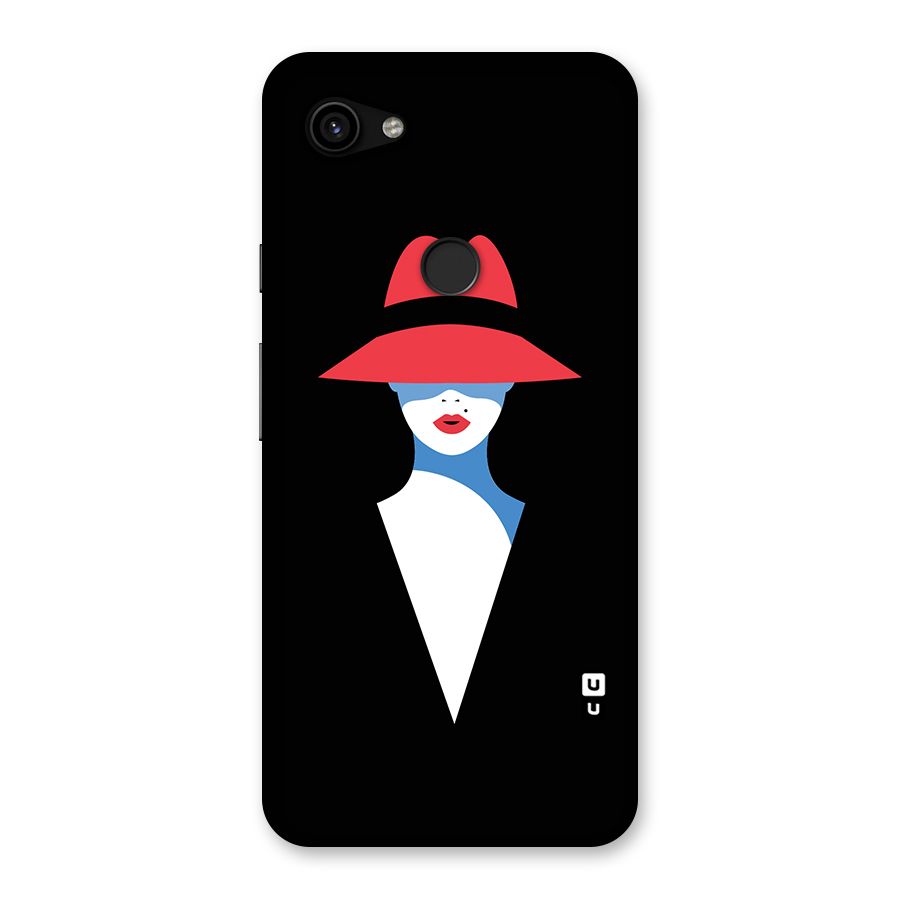 Mysterious Woman Illustration Back Case for Google Pixel 3a XL