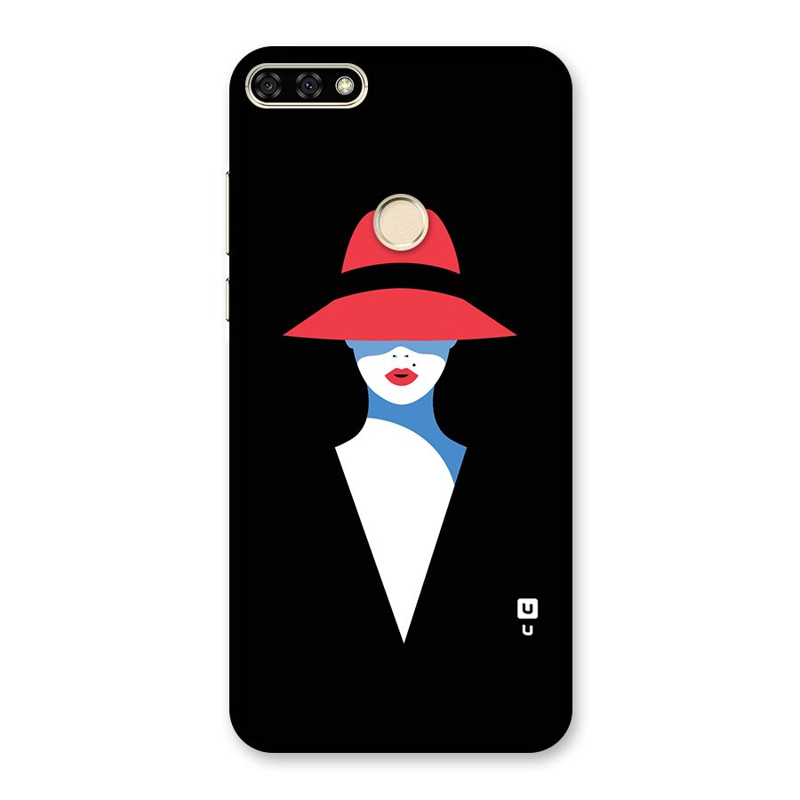 Mysterious Woman Illustration Back Case for Honor 7A