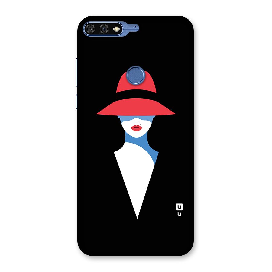 Mysterious Woman Illustration Back Case for Honor 7C