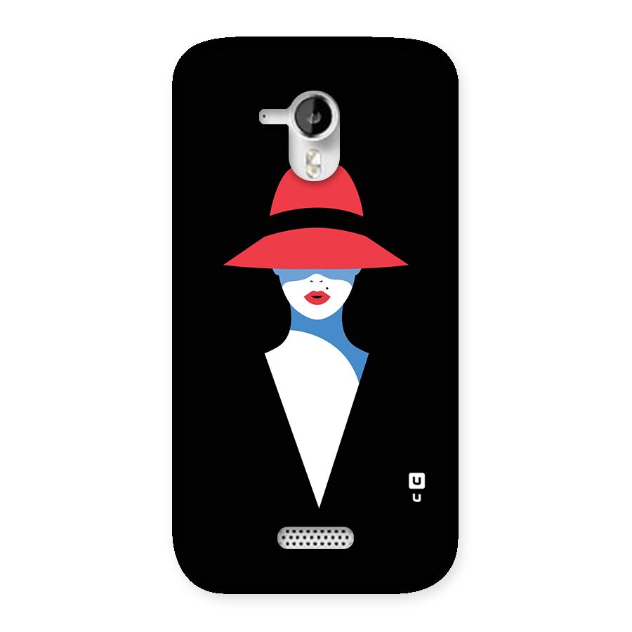 Mysterious Woman Illustration Back Case for Micromax Canvas HD A116