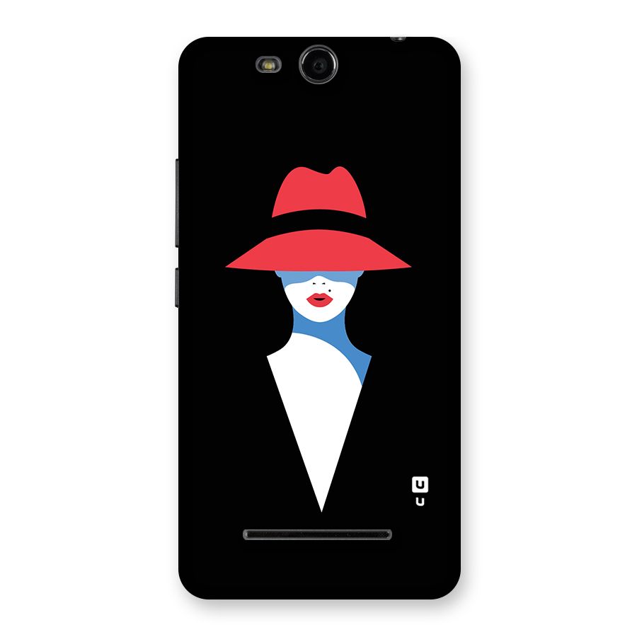 Mysterious Woman Illustration Back Case for Micromax Canvas Juice 3 Q392