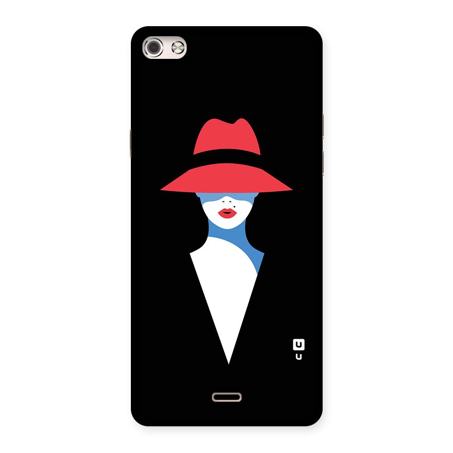 Mysterious Woman Illustration Back Case for Micromax Canvas Silver 5