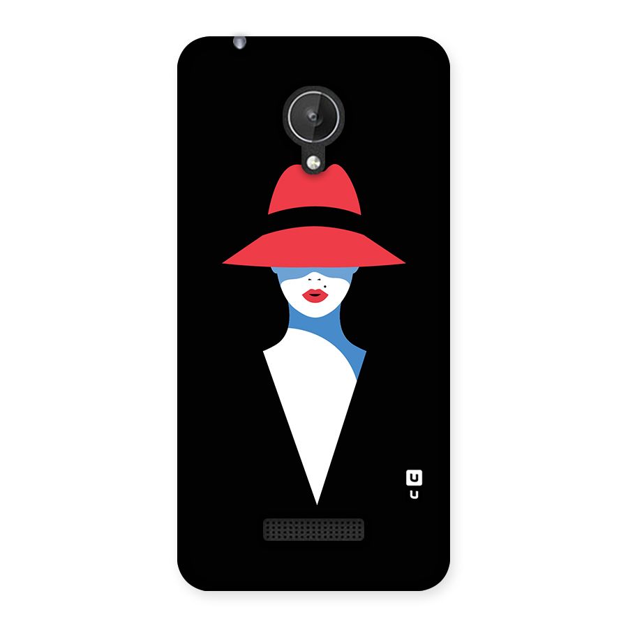 Mysterious Woman Illustration Back Case for Micromax Canvas Spark Q380