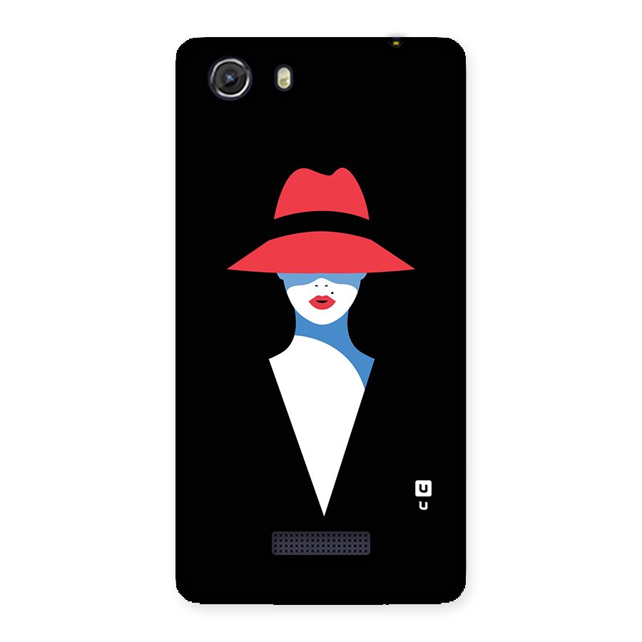 Mysterious Woman Illustration Back Case for Micromax Unite 3