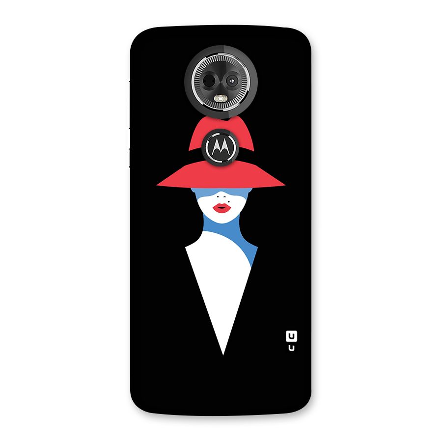 Mysterious Woman Illustration Back Case for Moto E5 Plus