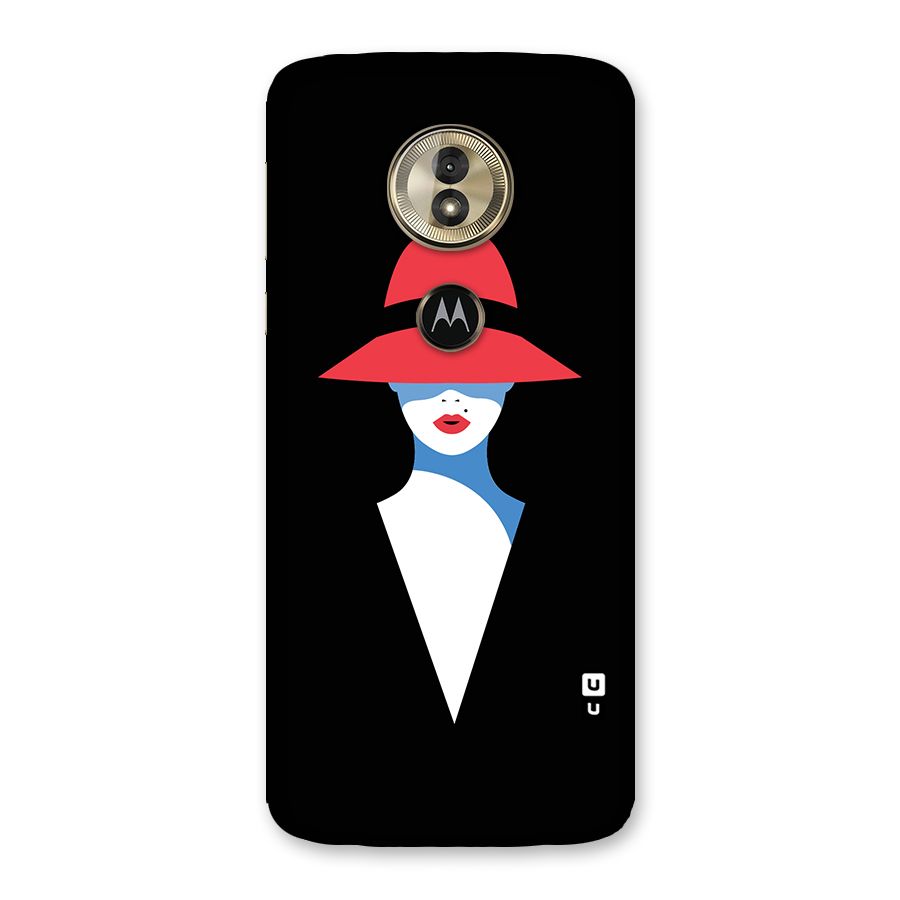 Mysterious Woman Illustration Back Case for Moto G6 Play