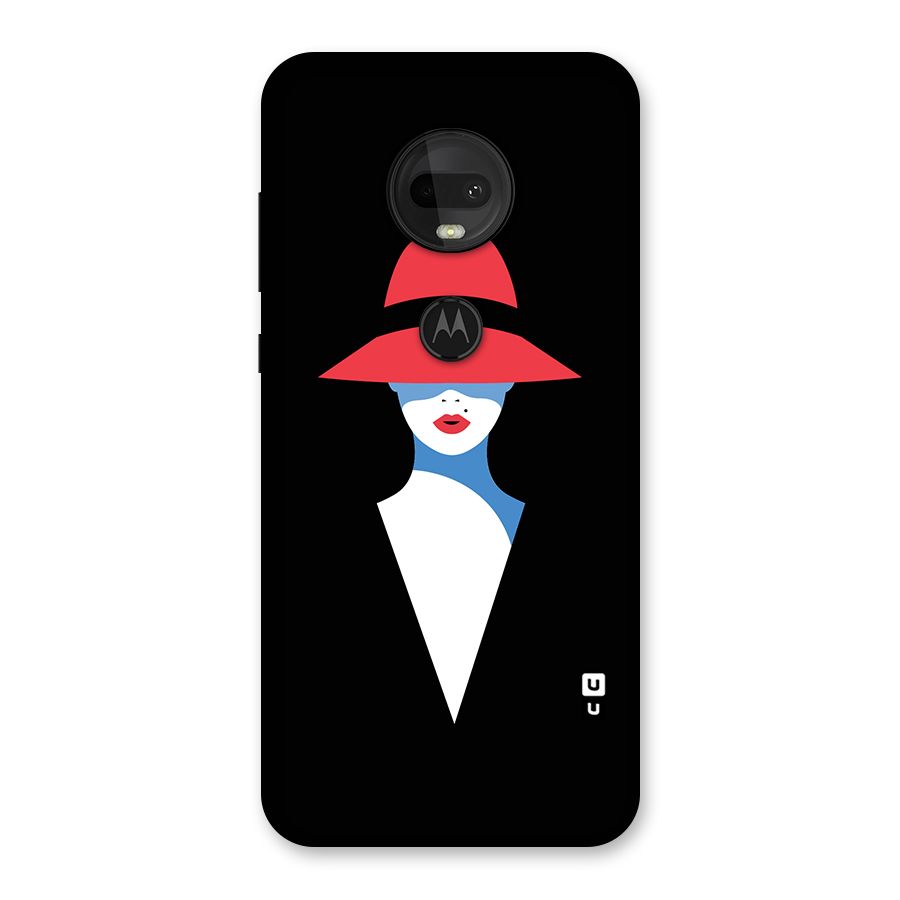 Mysterious Woman Illustration Back Case for Moto G7