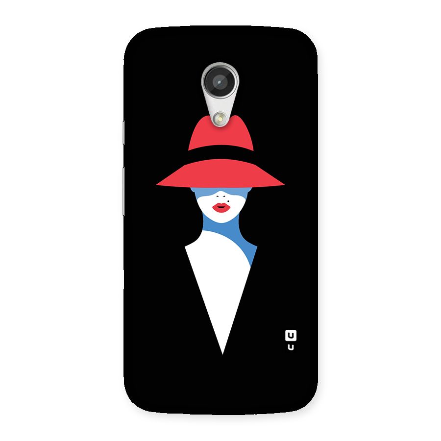 Mysterious Woman Illustration Back Case for Moto G 2nd Gen