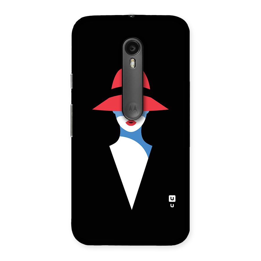 Mysterious Woman Illustration Back Case for Moto G Turbo