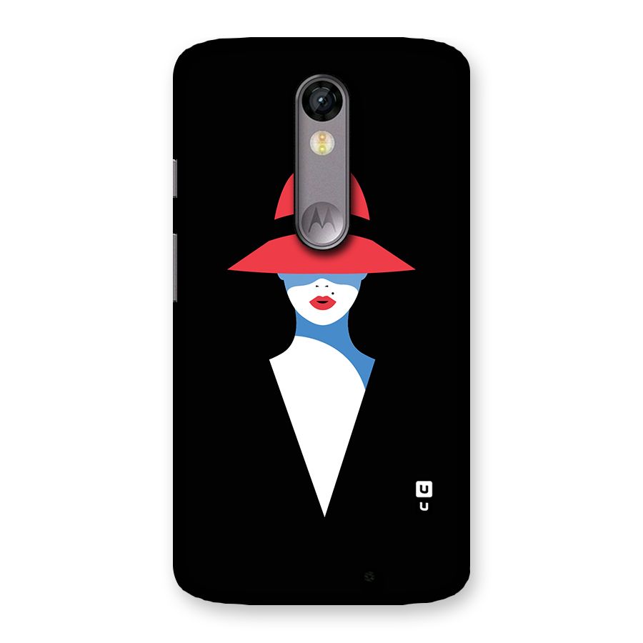 Mysterious Woman Illustration Back Case for Moto X Force