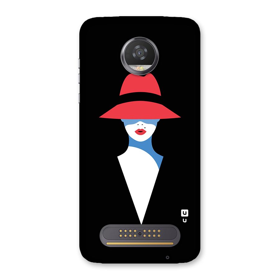 Mysterious Woman Illustration Back Case for Moto Z2 Play