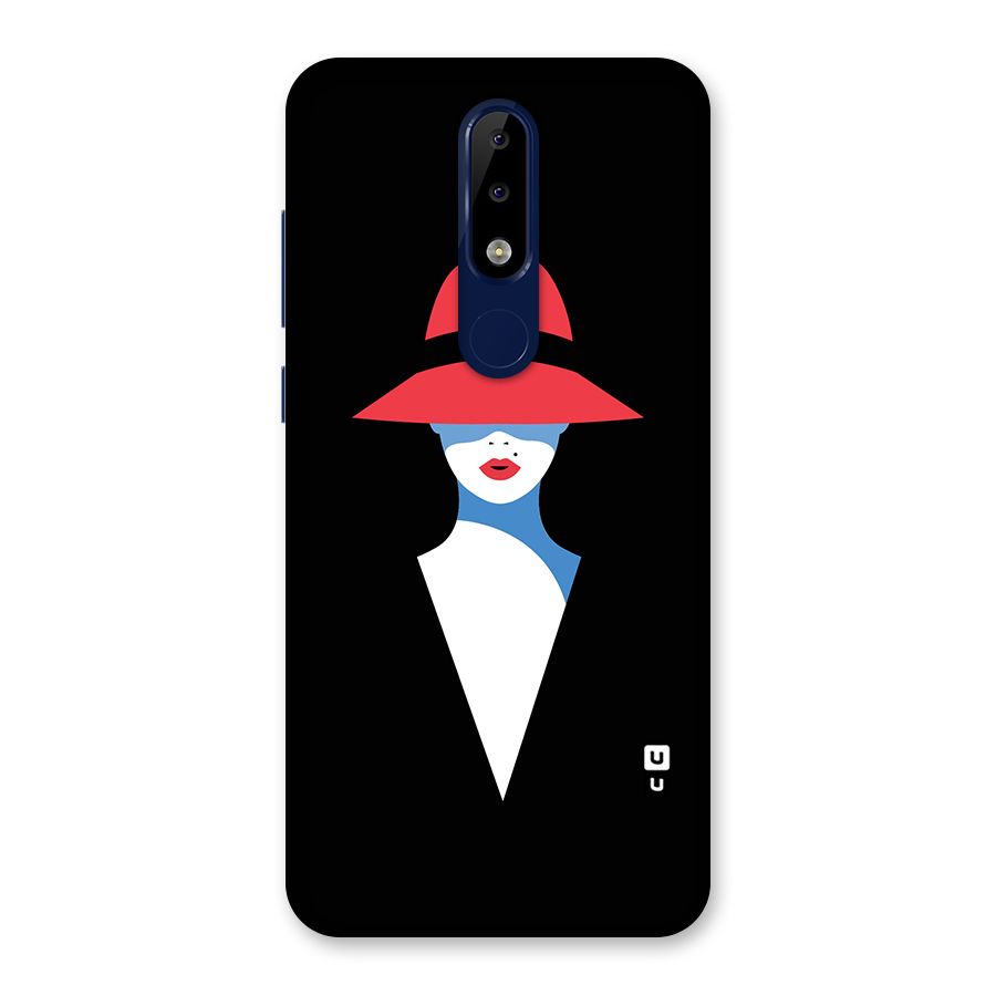 Mysterious Woman Illustration Back Case for Nokia 5.1 Plus
