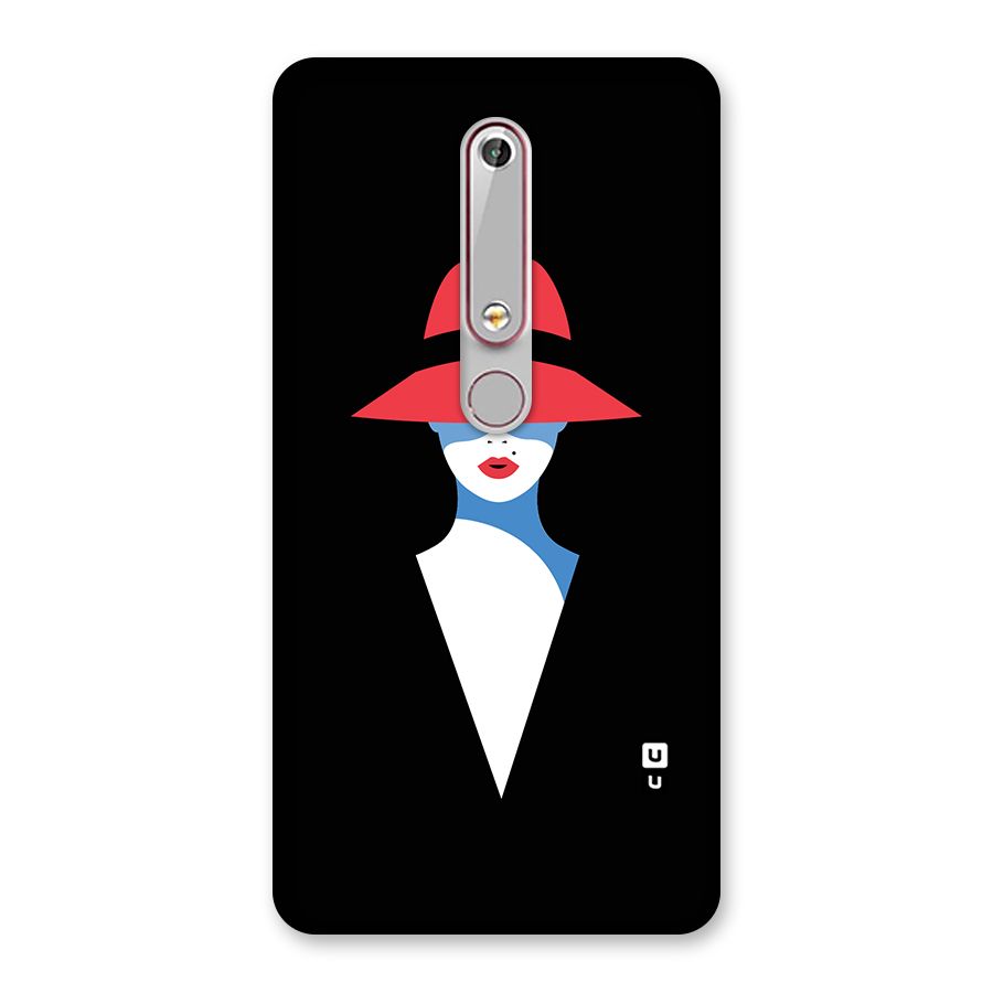 Mysterious Woman Illustration Back Case for Nokia 6.1