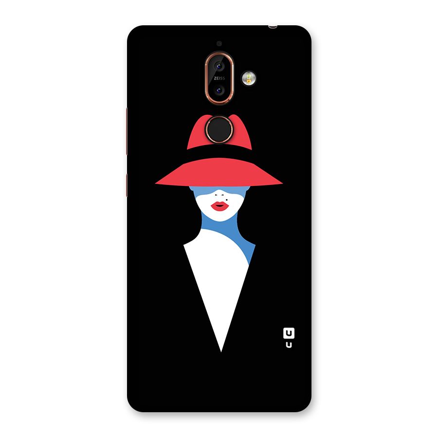 Mysterious Woman Illustration Back Case for Nokia 7 Plus
