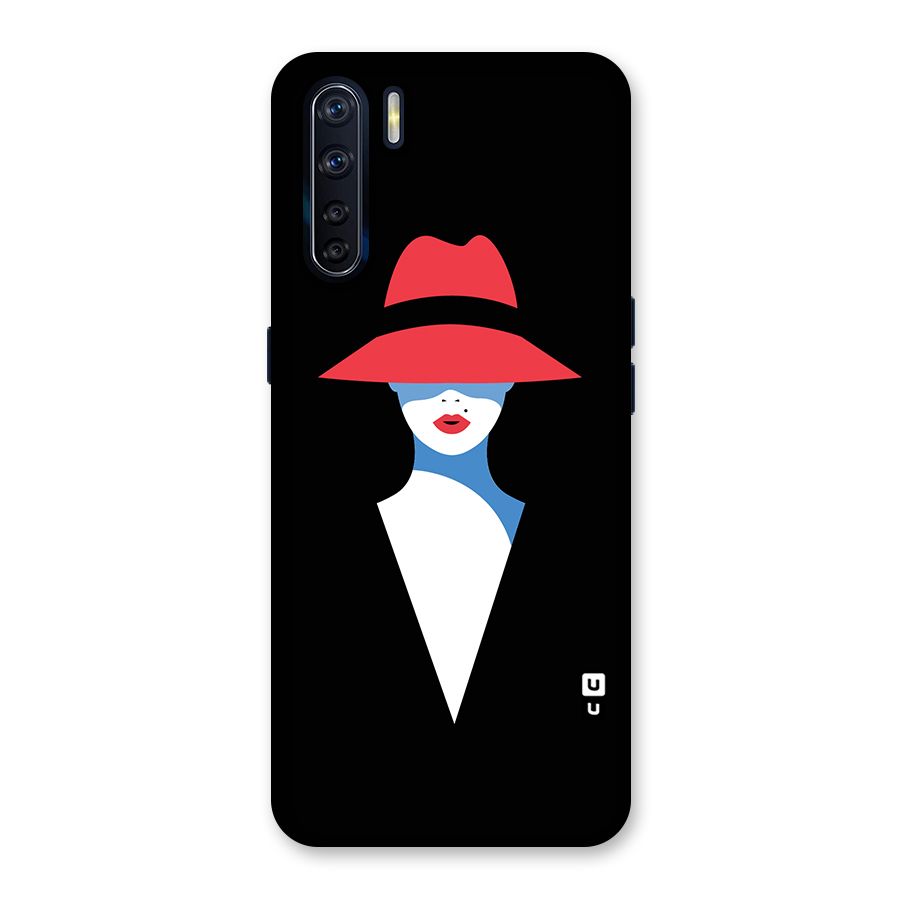 Mysterious Woman Illustration Back Case for Oppo F15