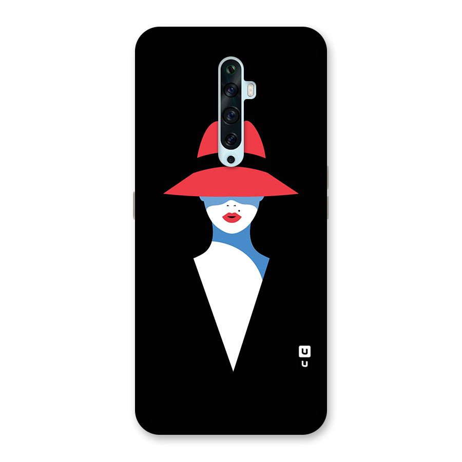 Mysterious Woman Illustration Back Case for Oppo Reno2 Z