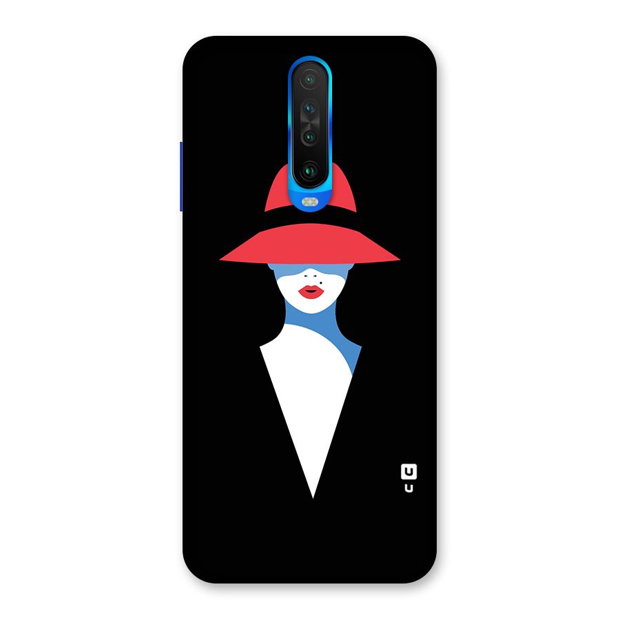Mysterious Woman Illustration Back Case for Poco X2