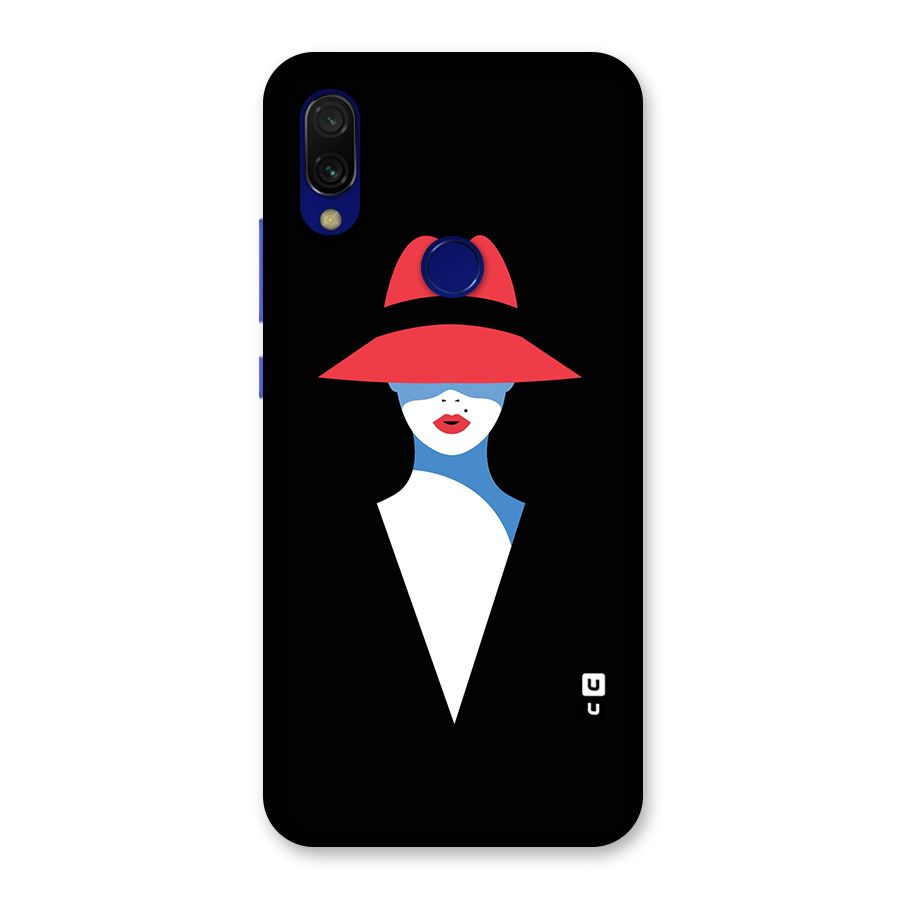 Mysterious Woman Illustration Back Case for Redmi 7