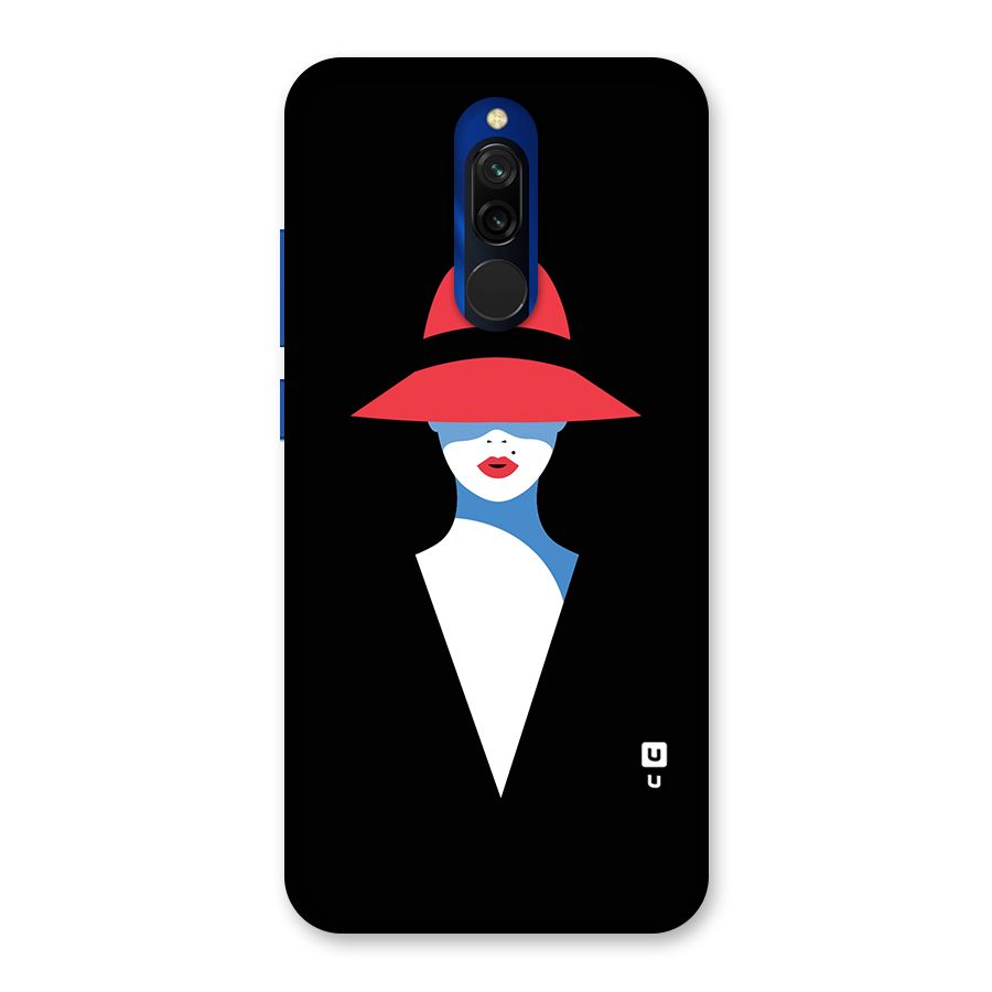 Mysterious Woman Illustration Back Case for Redmi 8