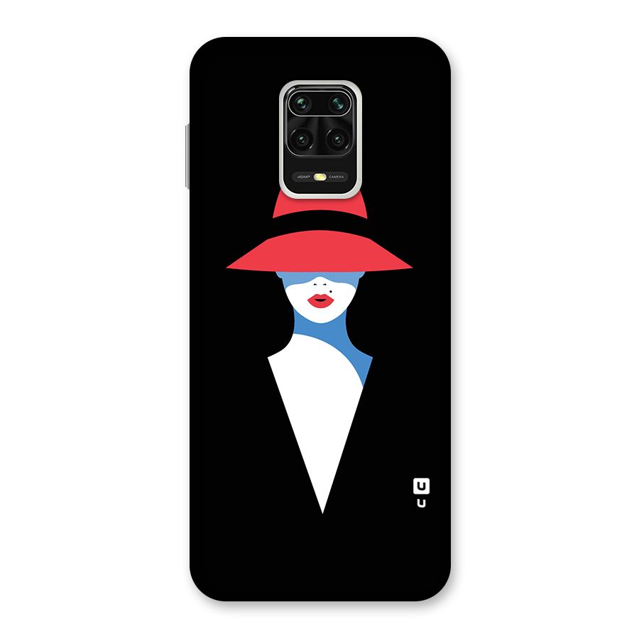 Mysterious Woman Illustration Back Case for Redmi Note 9 Pro