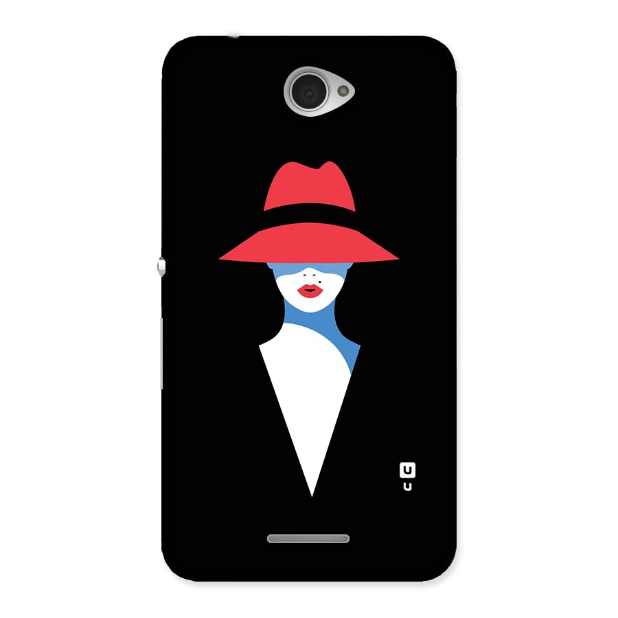 Mysterious Woman Illustration Back Case for Sony Xperia E4