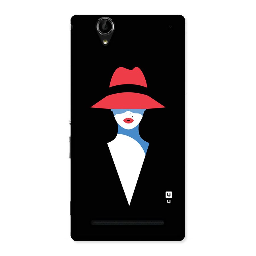 Mysterious Woman Illustration Back Case for Sony Xperia T2