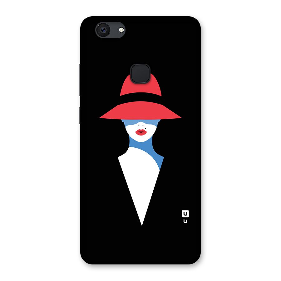 Mysterious Woman Illustration Back Case for Vivo V7 Plus
