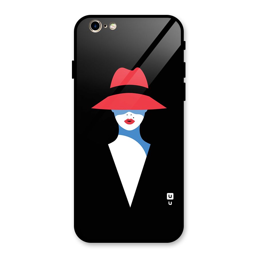 Mysterious Woman Illustration Glass Back Case for iPhone 6 6S
