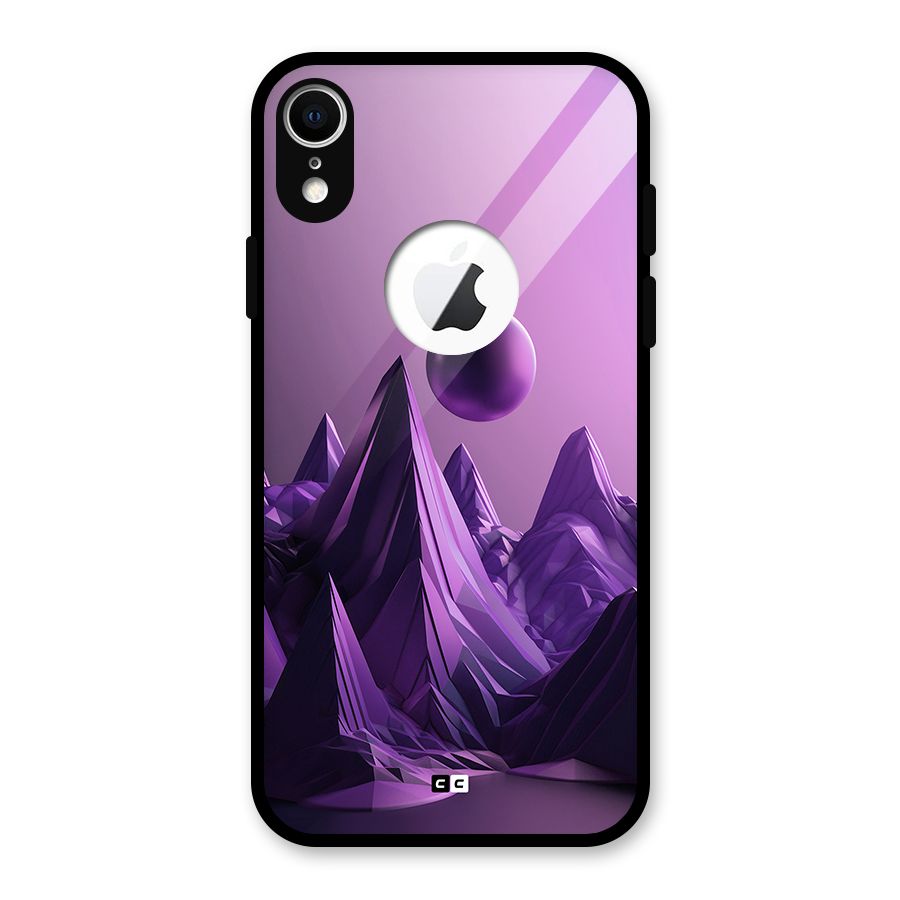 Mystical Landscape Glass Back Case for iPhone XR Logo Cut