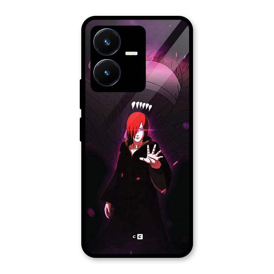 Nagato Fighting Glass Back Case for Vivo Y22s
