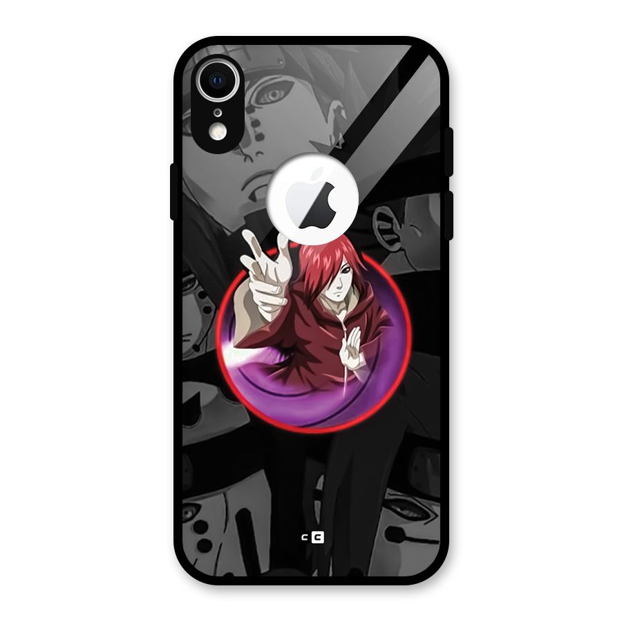 Nagato Uzumaki Glass Back Case for iPhone XR Logo Cut