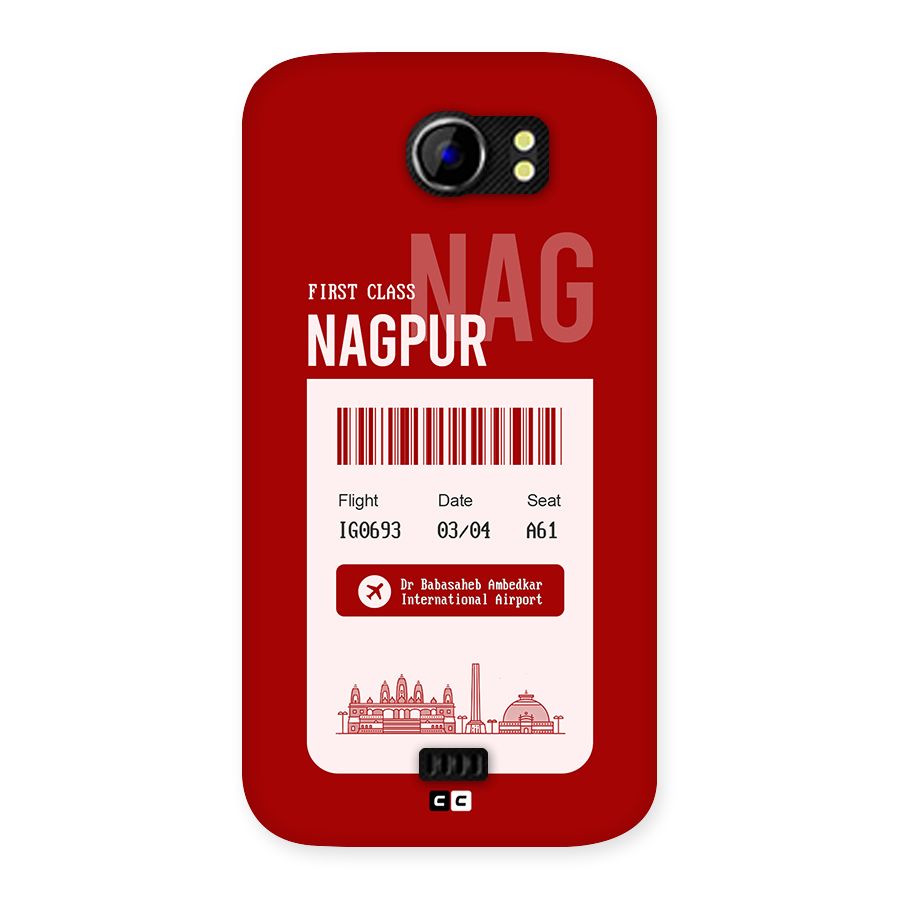 Nagpur Boarding Pass Back Case for Canvas 2 A110
