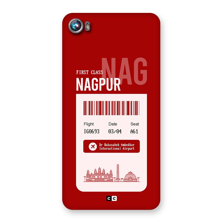 Nagpur Boarding Pass Back Case for Canvas Fire 4 (A107)