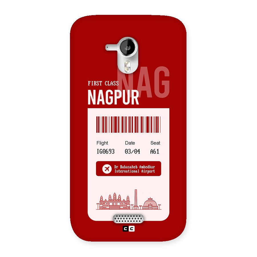 Nagpur Boarding Pass Back Case for Canvas HD A116