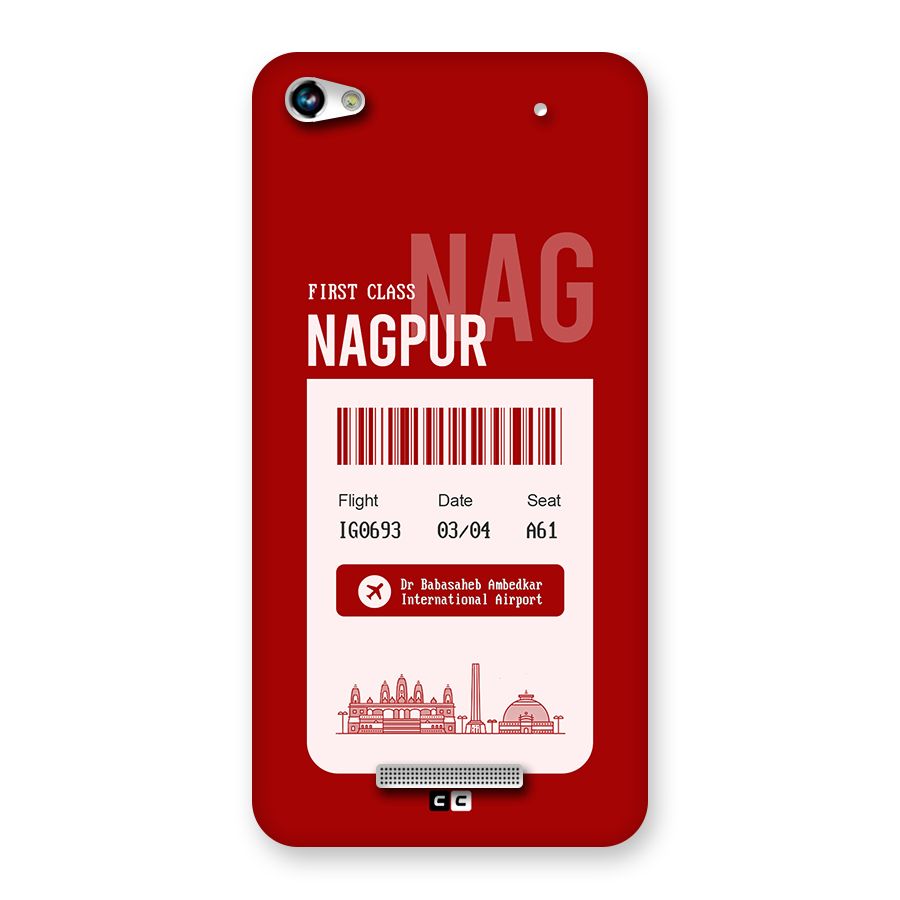 Nagpur Boarding Pass Back Case for Canvas Hue 2 A316