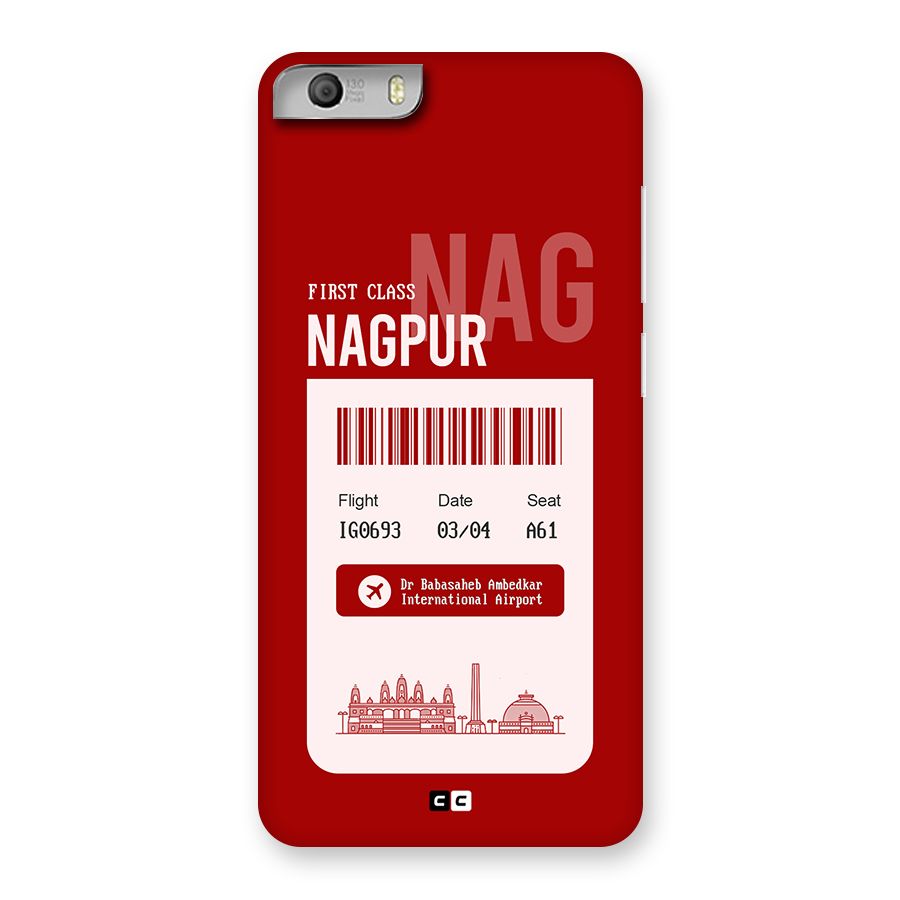 Nagpur Boarding Pass Back Case for Canvas Knight 2