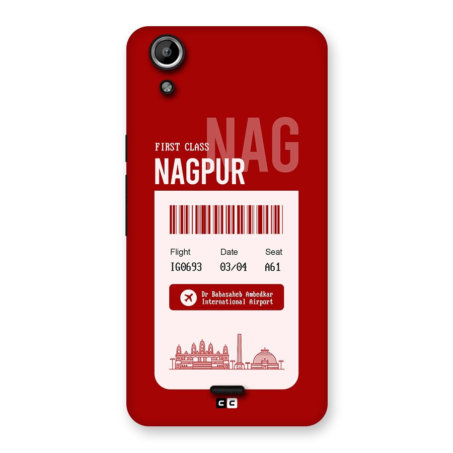 Nagpur Boarding Pass Back Case for Canvas Selfie Lens Q345
